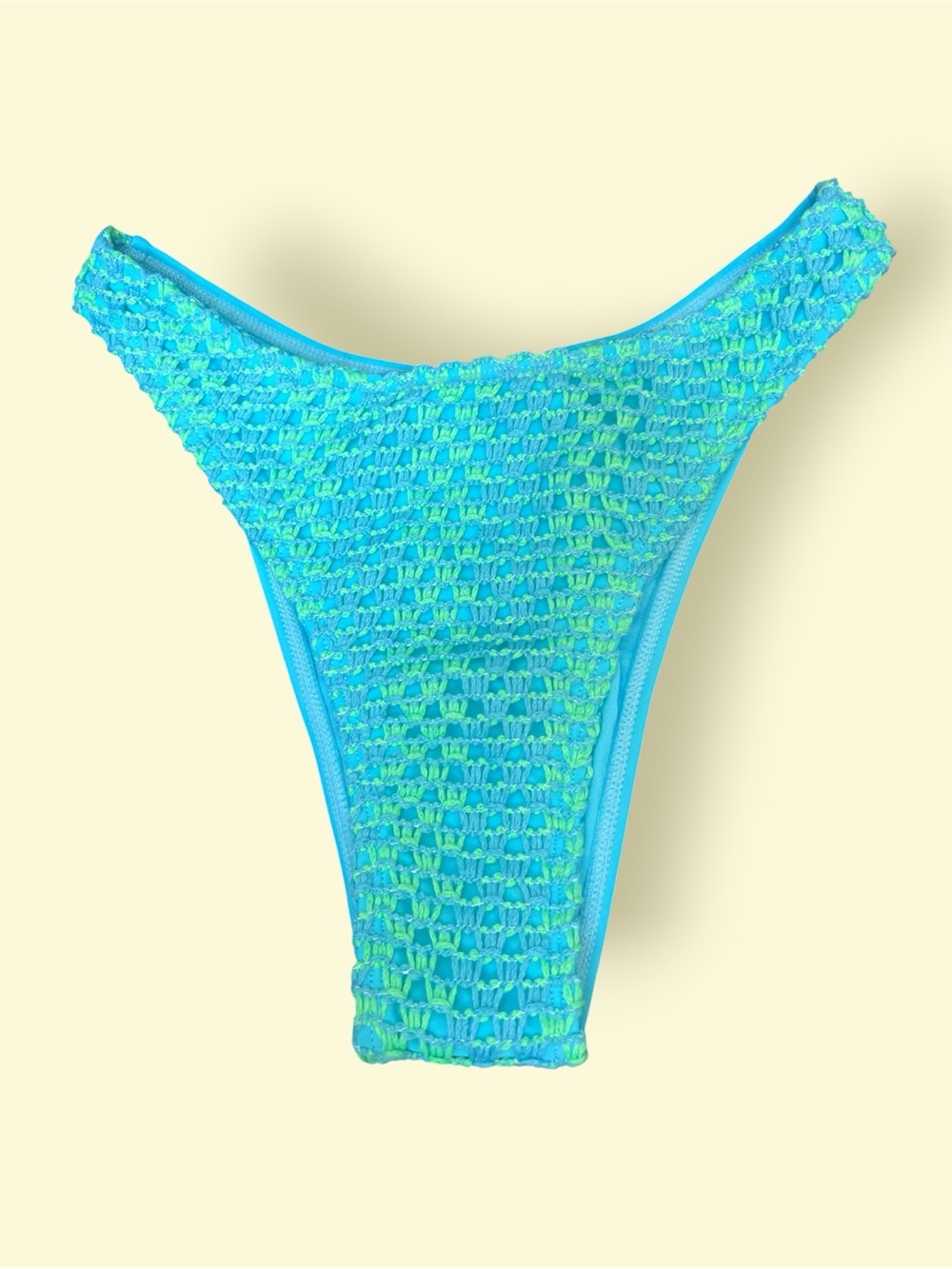 wild fable Blue & Lime Smocked Bikini Bottom